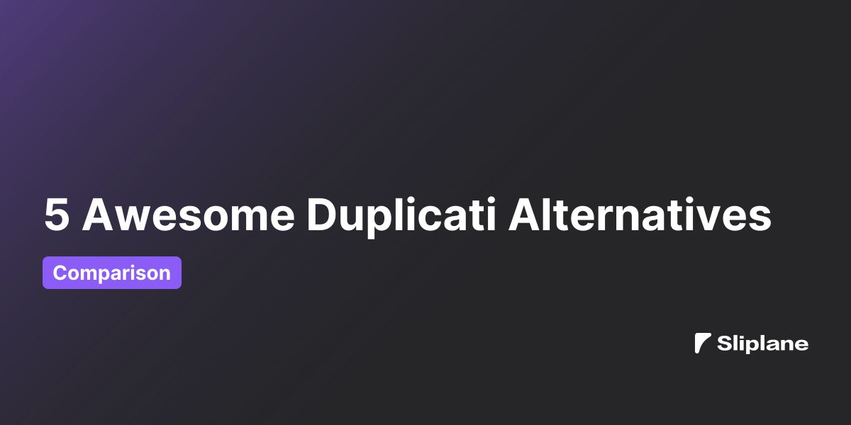 5 Awesome Duplicati Alternativen