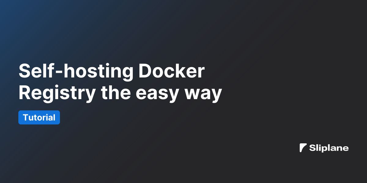 Docker Registry einfach selbst hosten